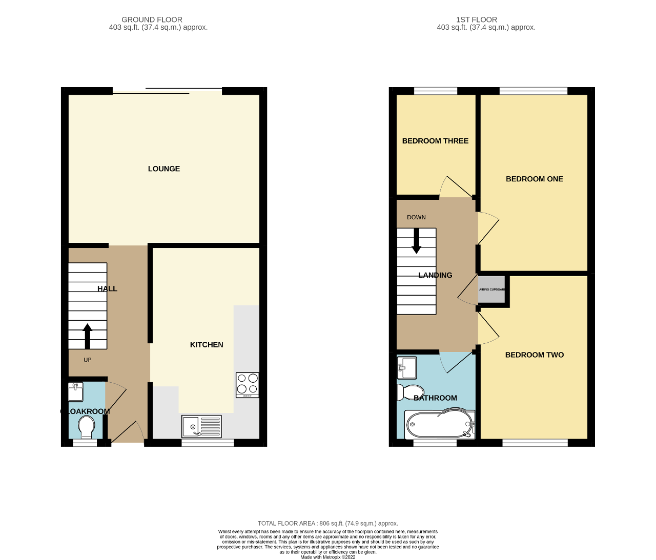 Floorplan of St Martins Crescent, South Heighton, Newhaven, East Sussex, BN9 0PH