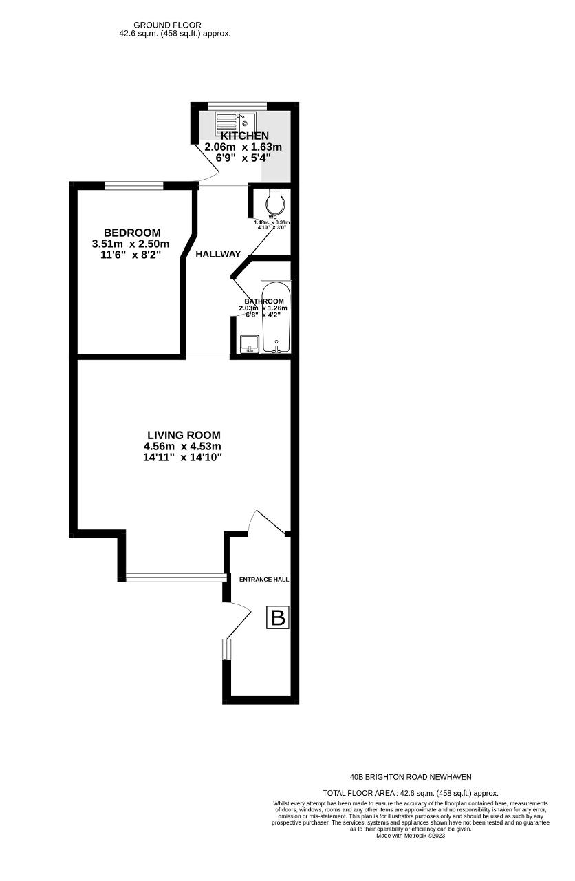 Floorplan of Brighton Road, Newhaven, East Sussex, BN9 9NB