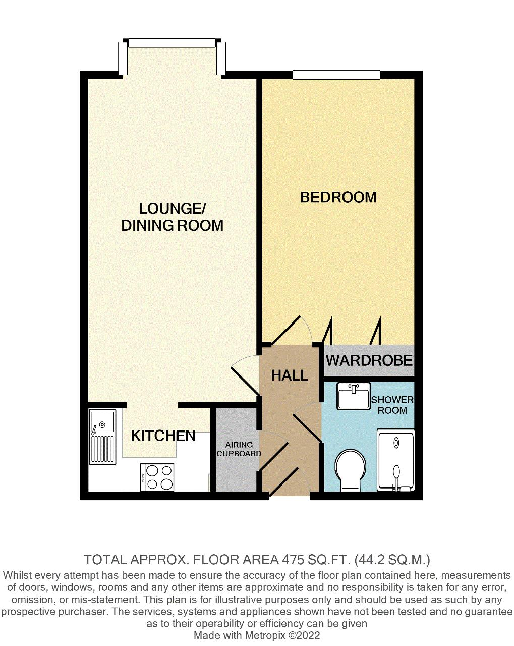 Floorplan of Pondsyde Court, Sutton Drove, Seaford, East Sussex, BN25 3ET