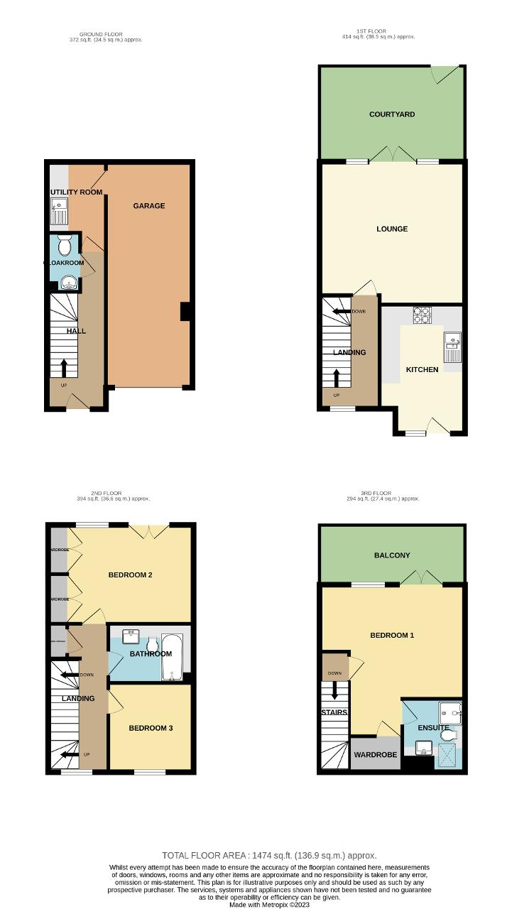 Floorplan of Martello Mews, Martello Road, Seaford, East Sussex, BN25 1JT