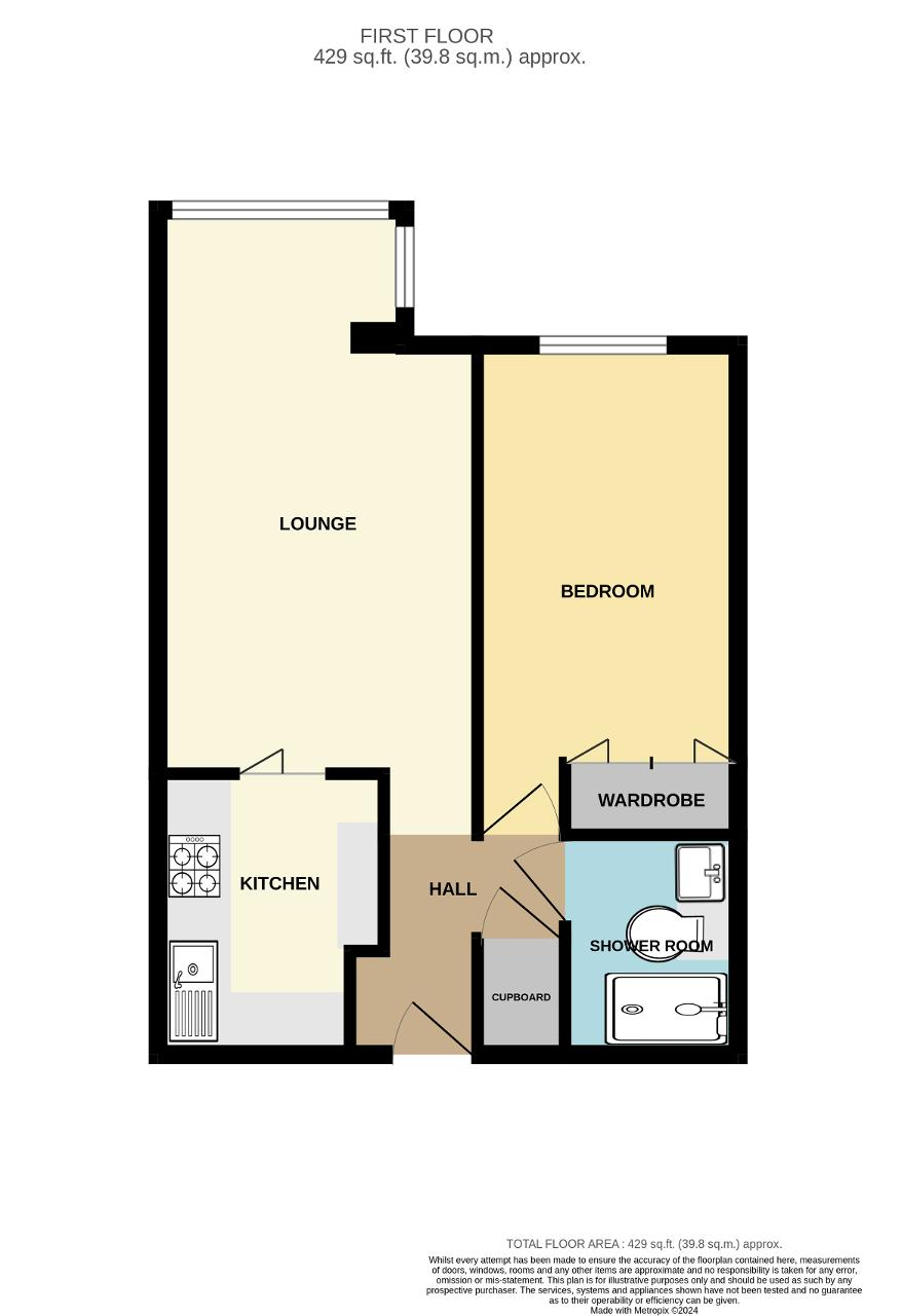 Floorplan of Stratheden Court, Esplanade, Seaford, BN25 1JP