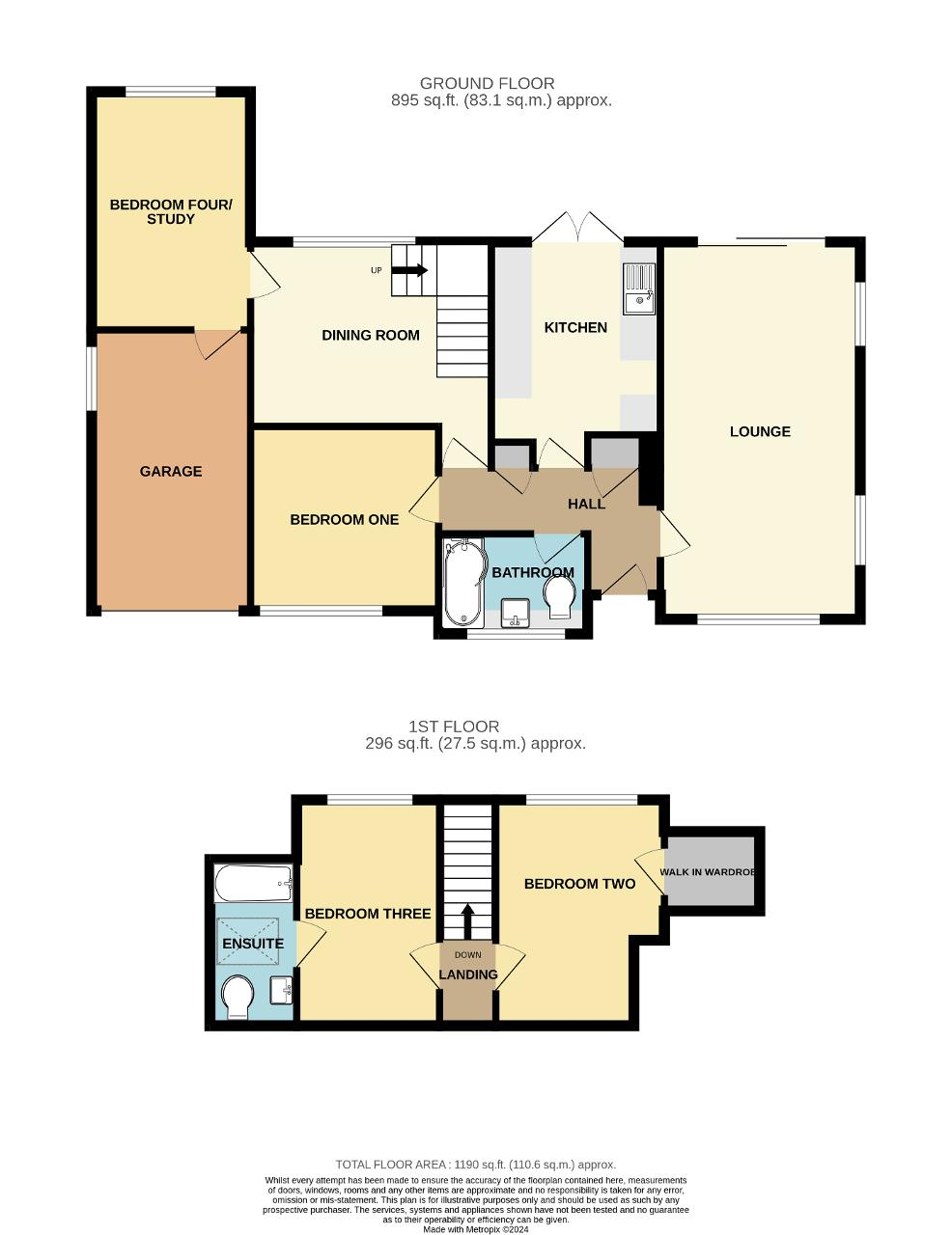 Floorplan of Corsica Road, Seaford, East Sussex, BN25 1BB