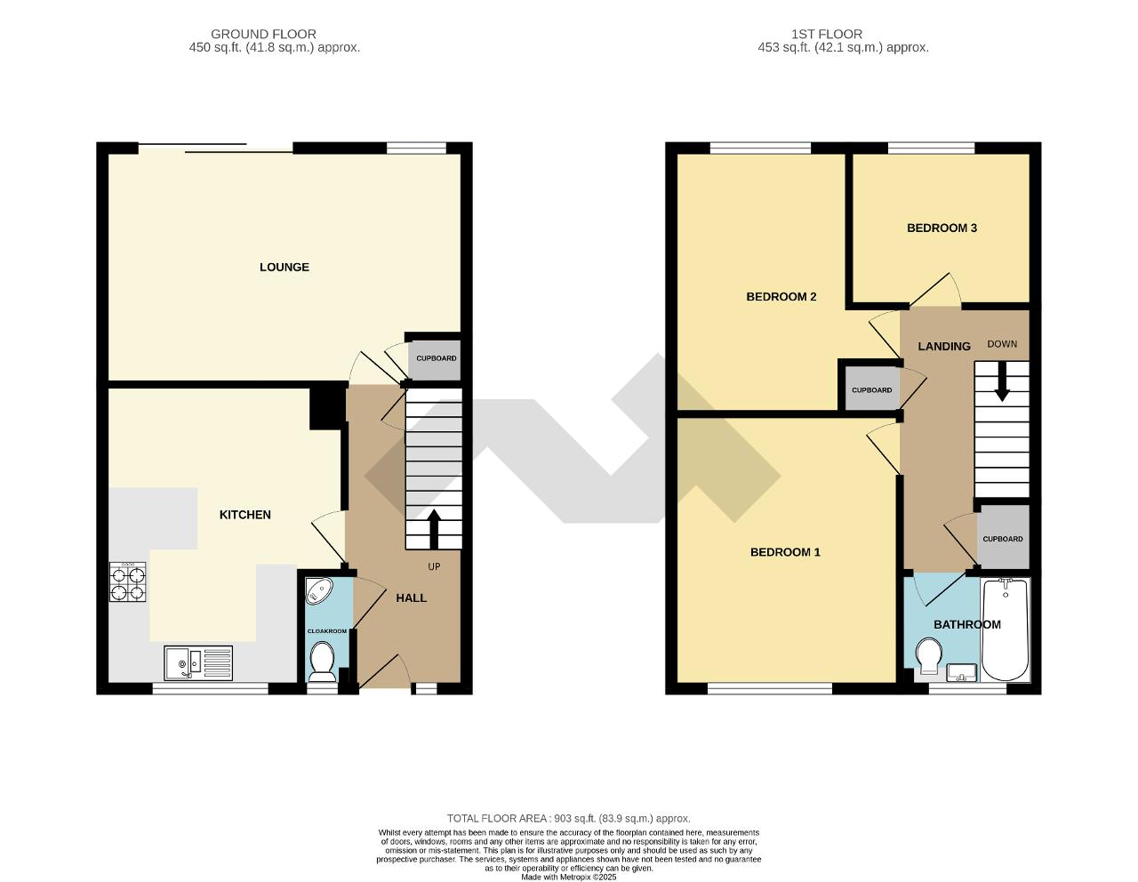 Floorplan of Hythe Crescent, Seaford, East Sussex, BN25 3TZ