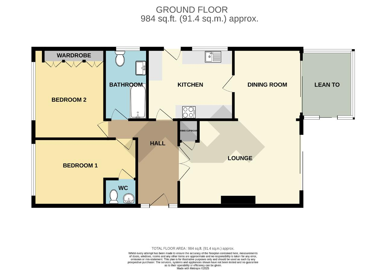 Floorplan of Upper Belgrave Road, Seaford, East Sussex, BN25 3AY
