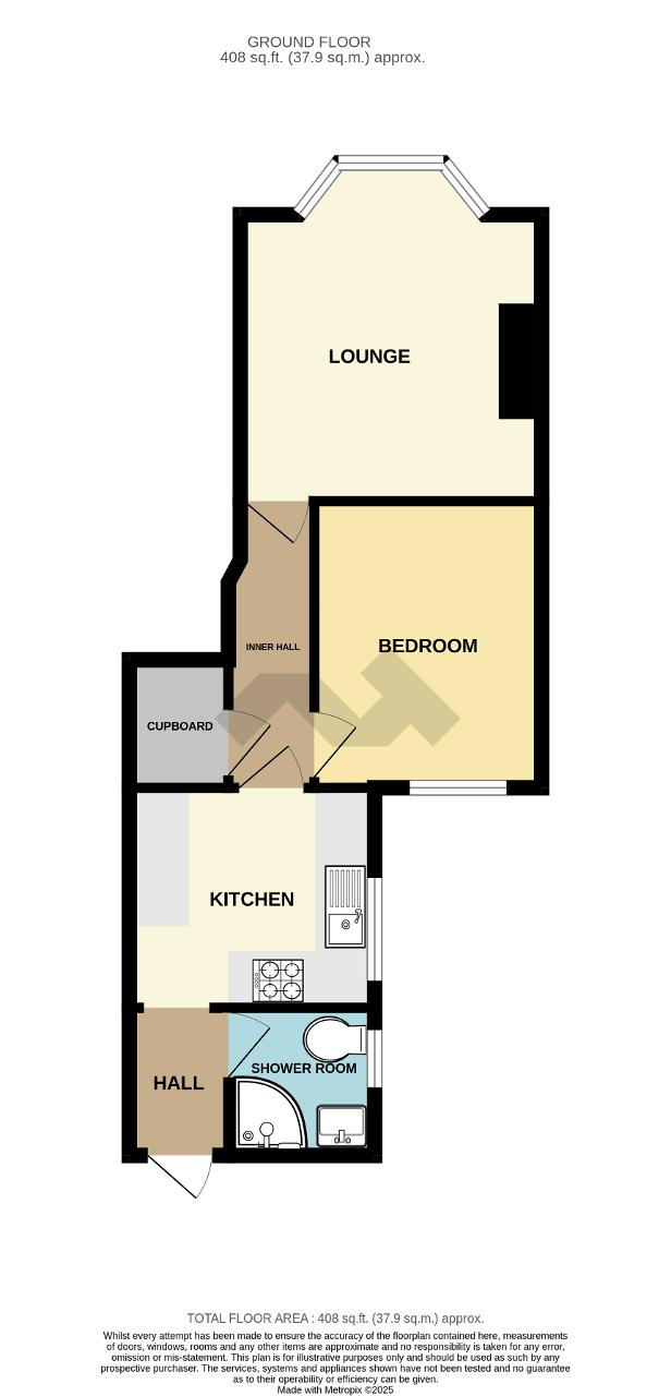 Floorplan of Alfriston Road, Seaford, East Sussex, BN25 3QD