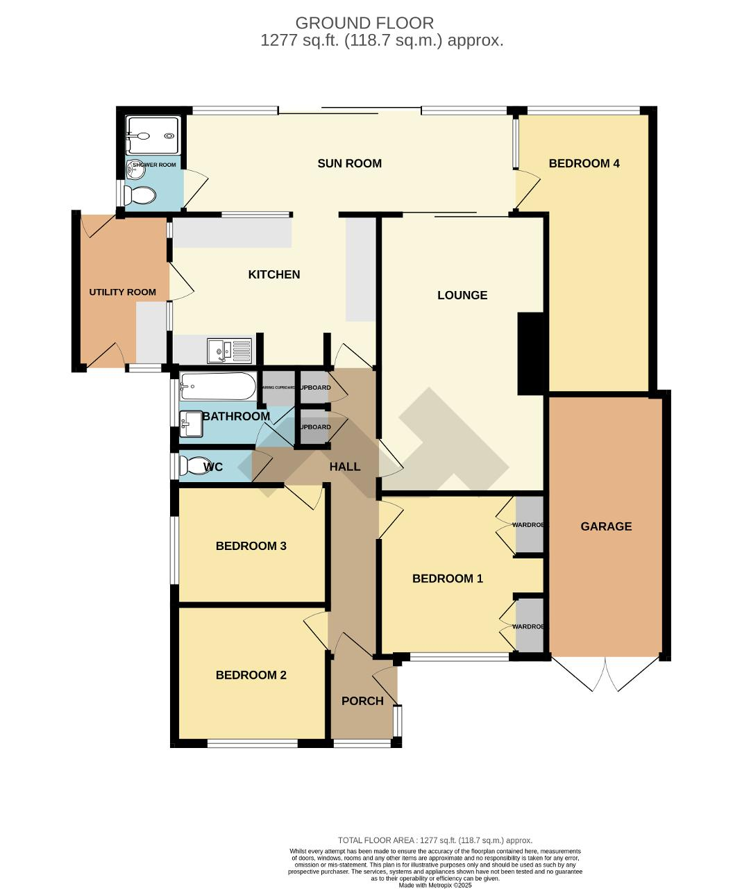 Floorplan of Marine Drive, Bishopstone, Seaford, East Sussex, BN25 2RU