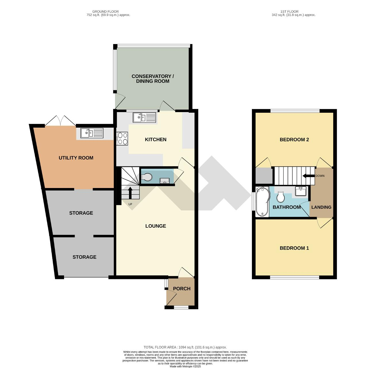 Floorplan of Queensway, Seaford, East Sussex, BN25 3EQ