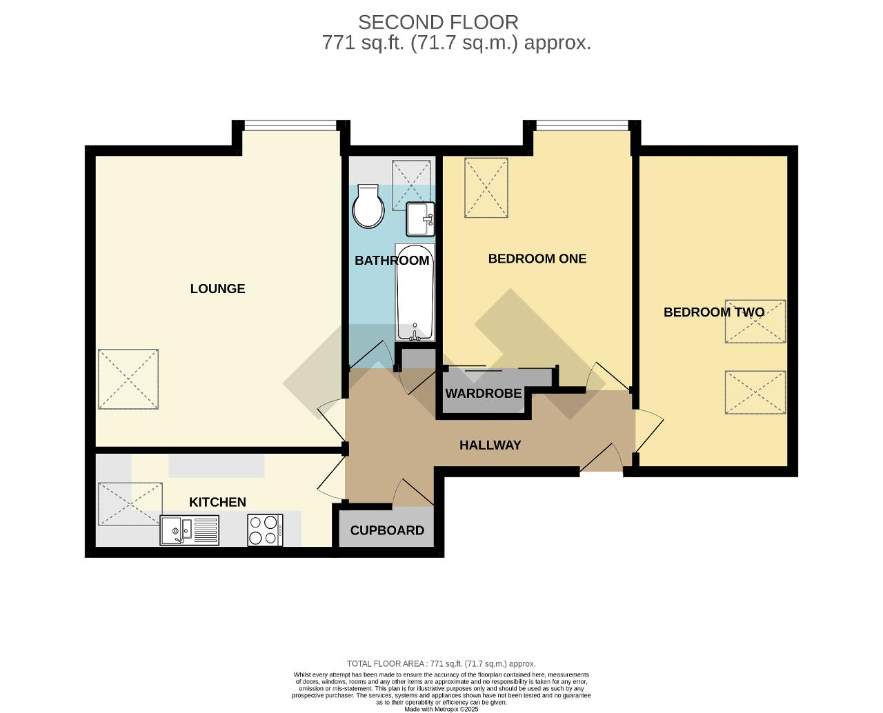 Floorplan of Shortlands, East Albany Road, Seaford, East Sussex, BN25 1TU