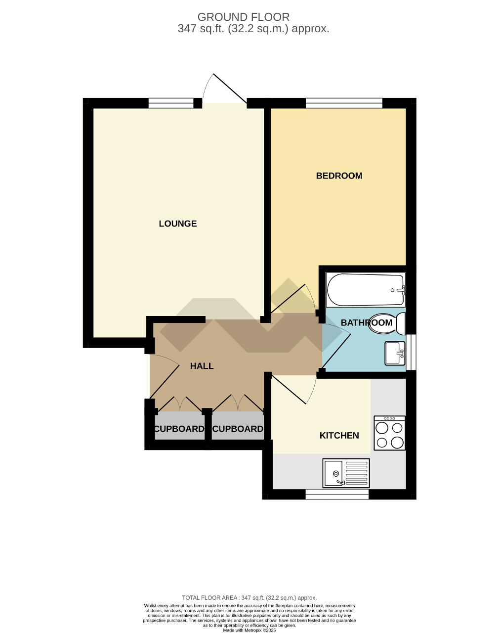 Floorplan of Sutton Park Road, Seaford, BN25 1RP
