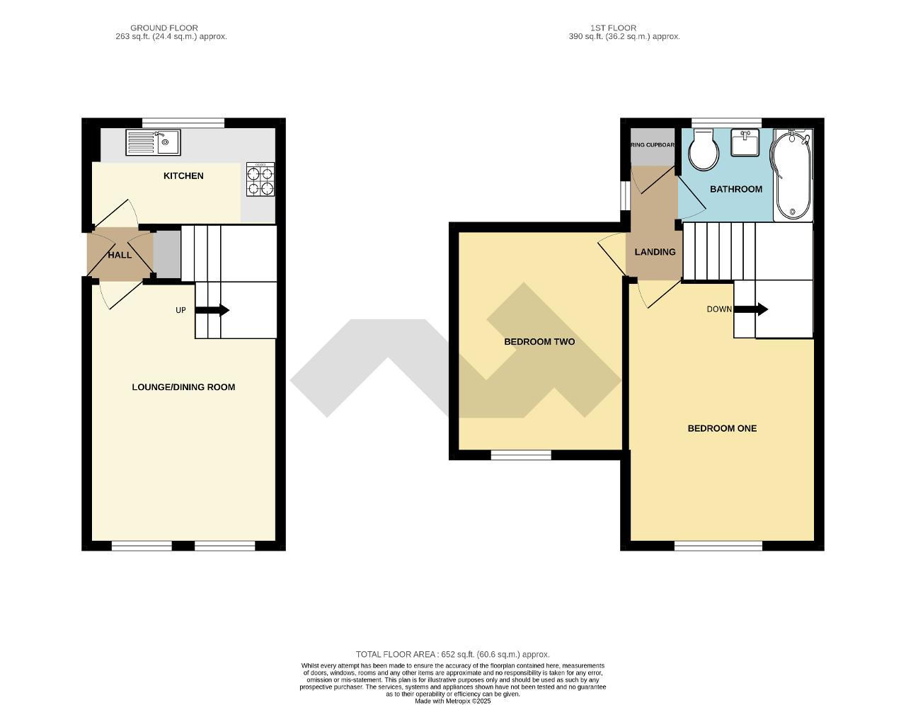 Floorplan of St Crispians, Seaford, East Sussex, BN25 2DY