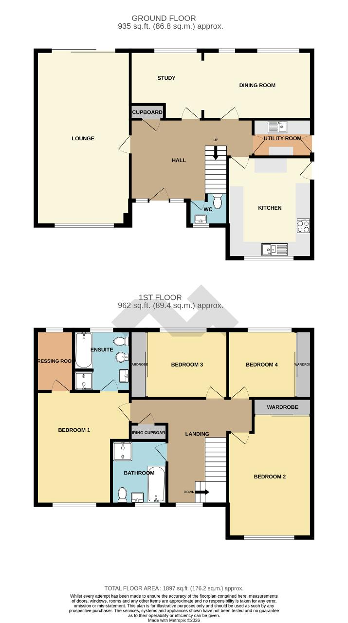 Floorplan of St Peters Road, Seaford, East Sussex, BN25 2HP