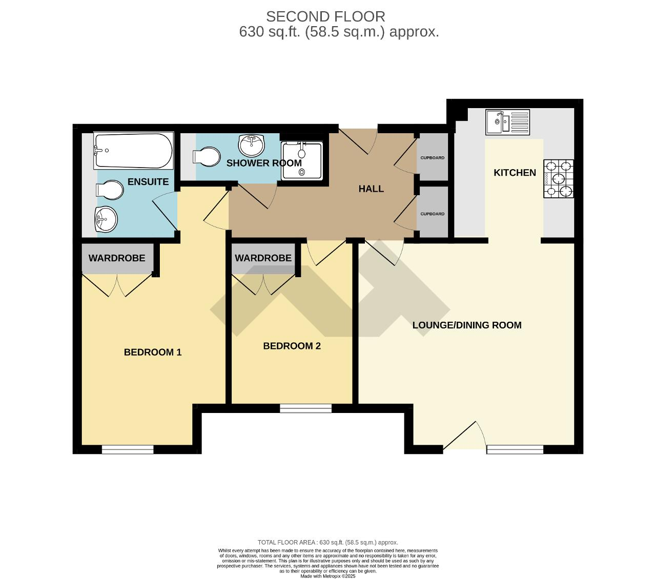 Floorplan of Wilmington Road, Seaford, East Sussex, BN25 2LB