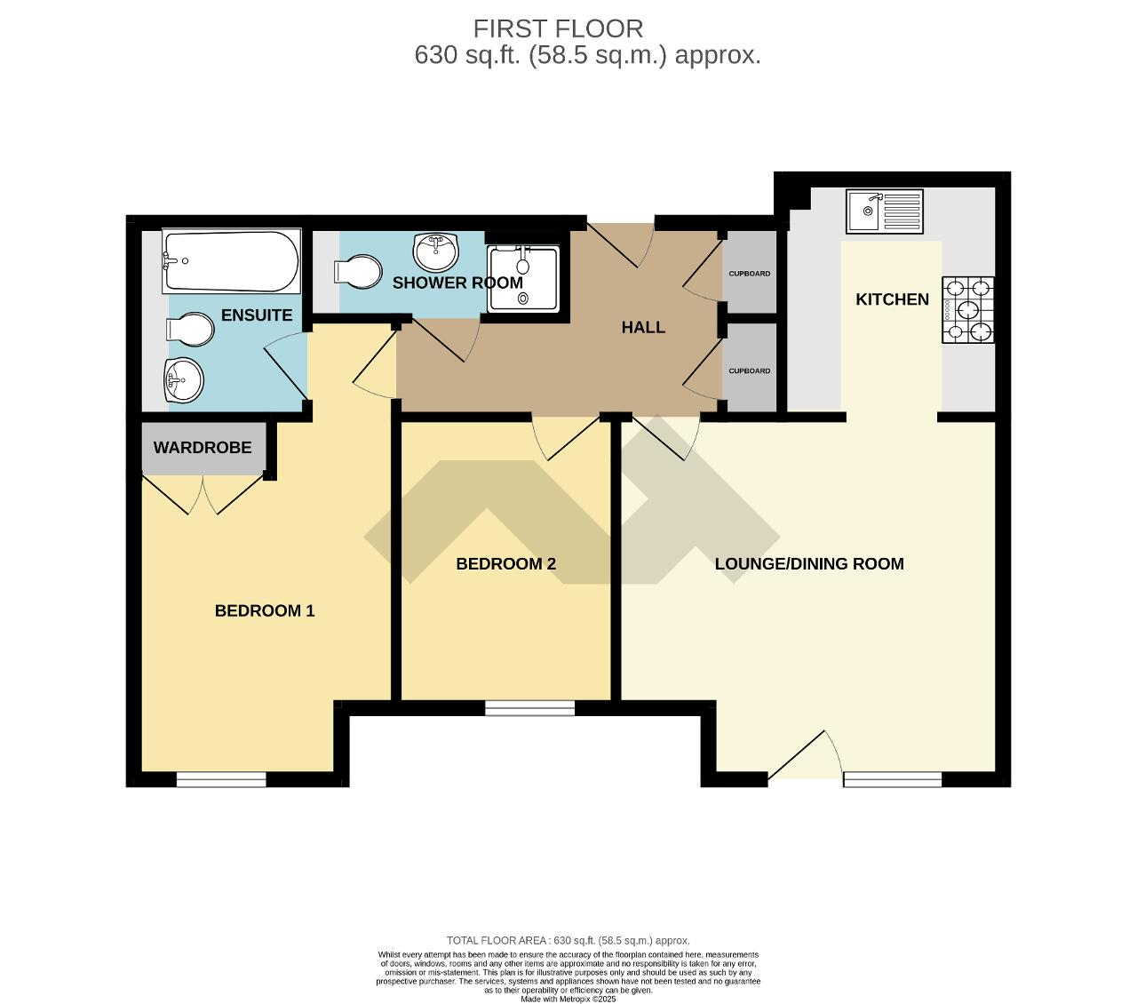 Floorplan of Wilmington Road, Seaford, East Sussex, BN25 2LB