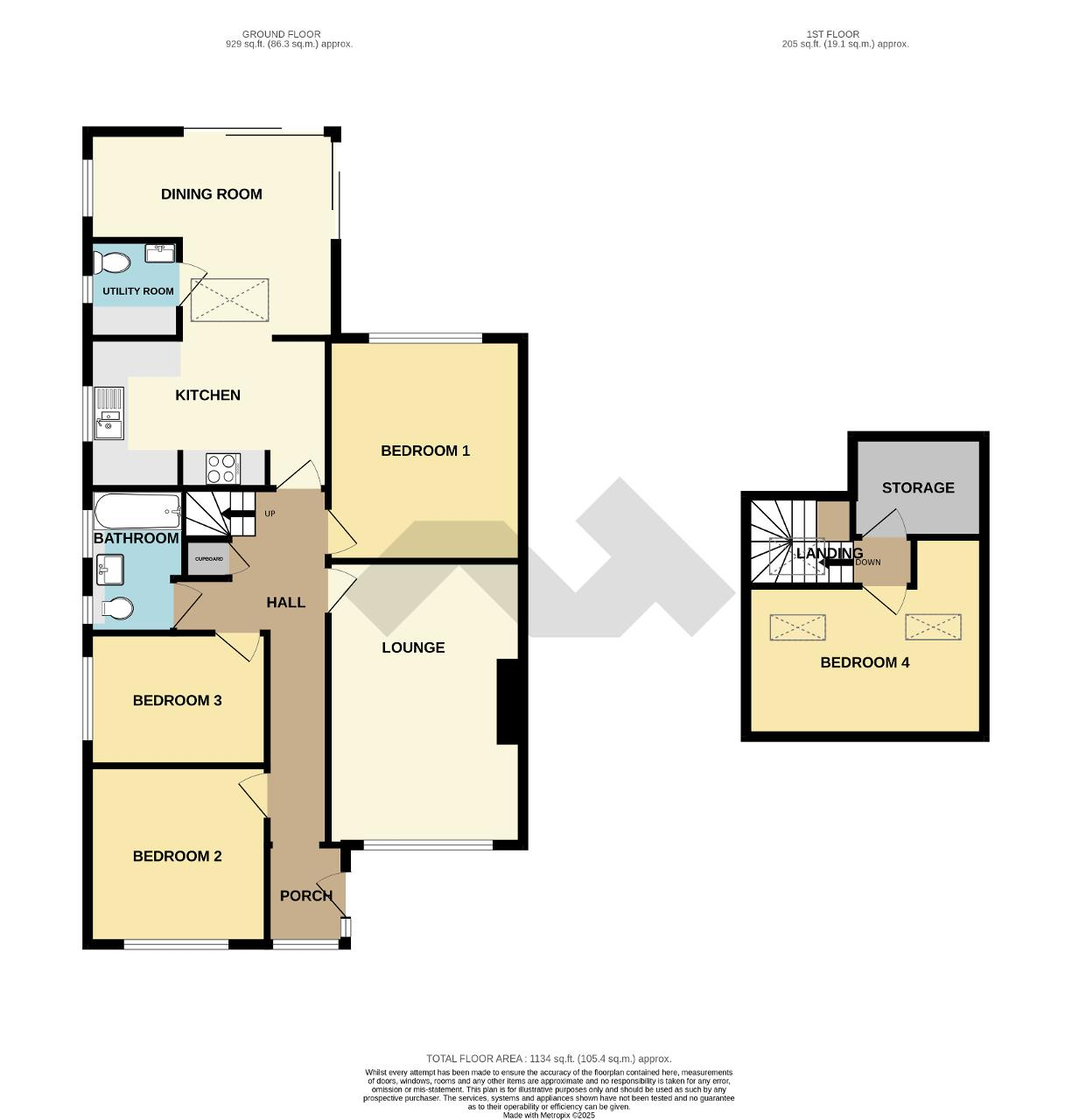Floorplan of Farm Close, Seaford, East Sussex, BN25 3RZ