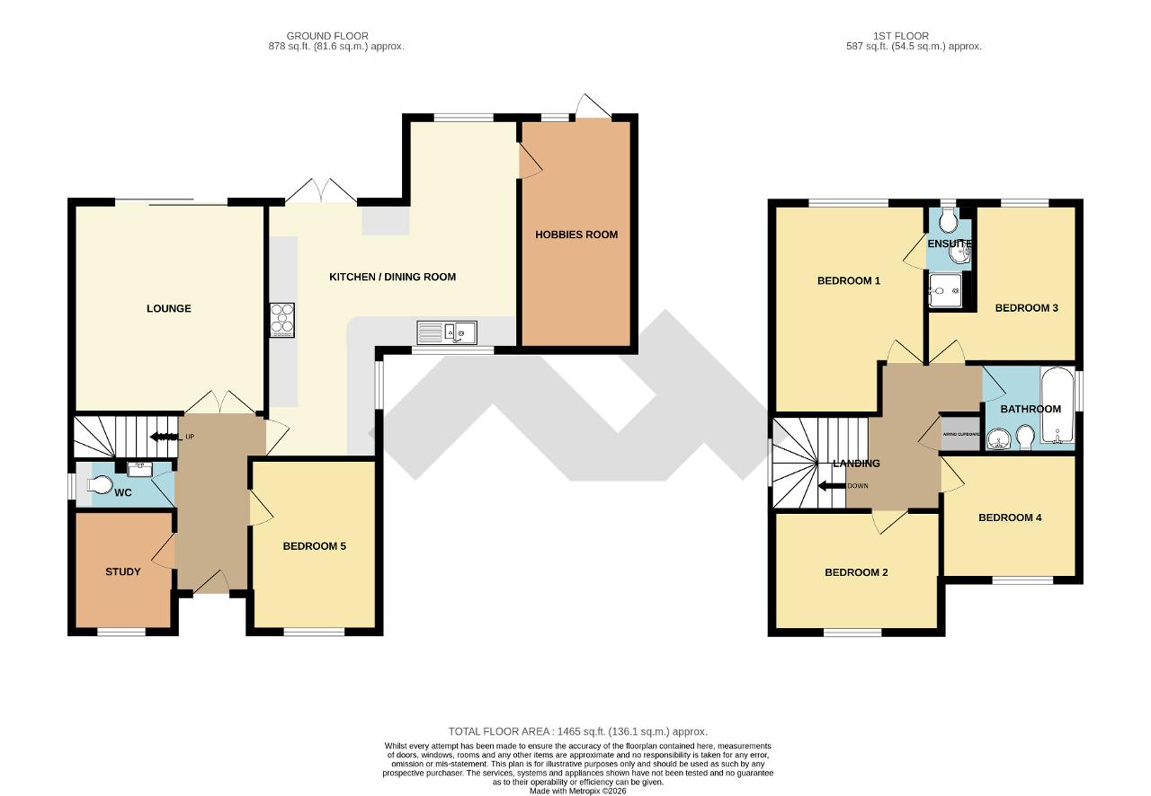Floorplan of Princess Drive, Seaford, East Sussex, BN25 2QT