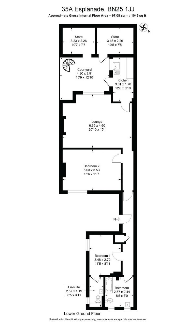 Floorplan of Esplanade, Seaford, East Sussex, BN25 1JJ