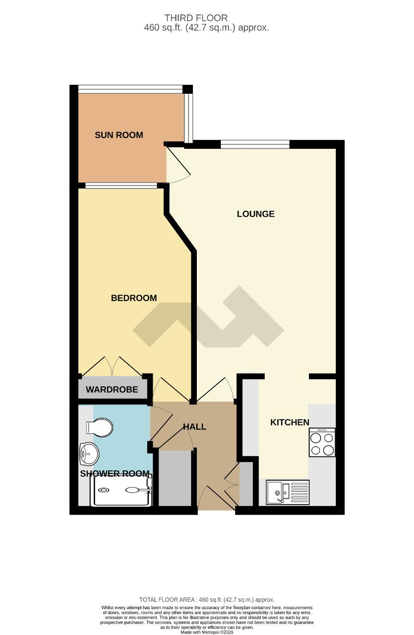 Floorplan of Stratheden Court, Esplanade, Seaford, BN25 1JP